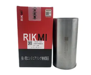 Rikmi高品質4JJ1エンジンシリンダーライナーキットIsuzuエンジンキット8-97176690-0 8-97245926-0 8-98057222-0 8-97176701-0