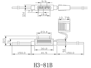 <span class=keywords><strong>Taifu</strong></span> H3-81B 32V DC 1-40A Fusible pour véhicule à énergie nouvelle de taille moyenne, composants étanches en alliage de cuivre, porte-fusible 12-10AWG, fil de connexion 10kA - Product Image 6