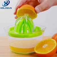 Gadget de cuisine 4 en 1, presse-citron portable en plastique, presse-fruits manuelle avec séparateur d'œufs et moulin à gingembre
