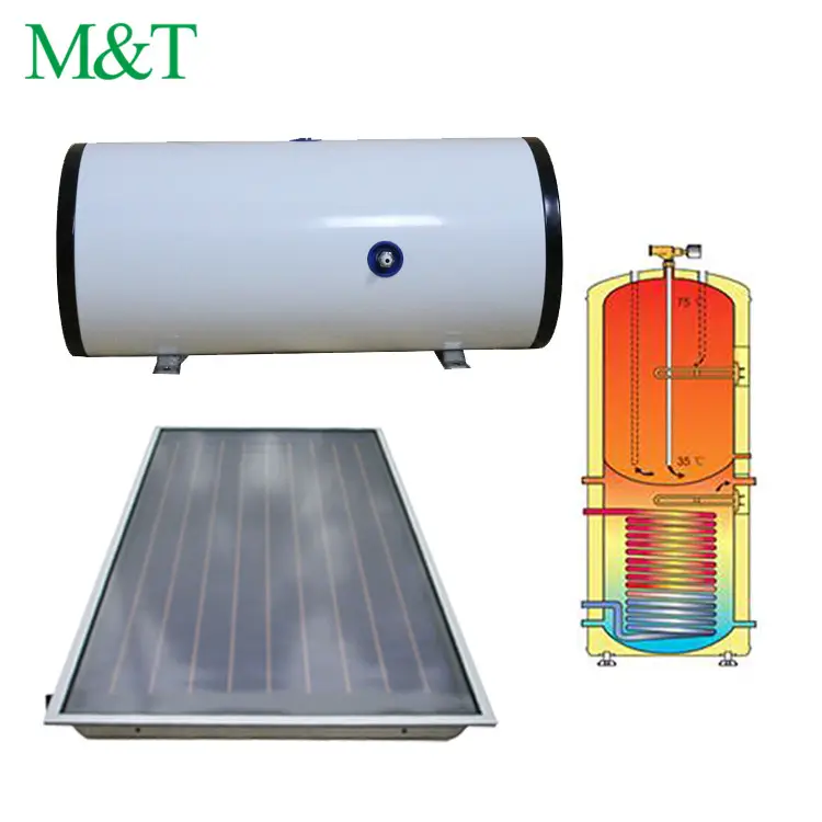 Kamal diretta passivo termosifone riscaldatore di acqua solare prezzo 300l serbatoio di acqua calda