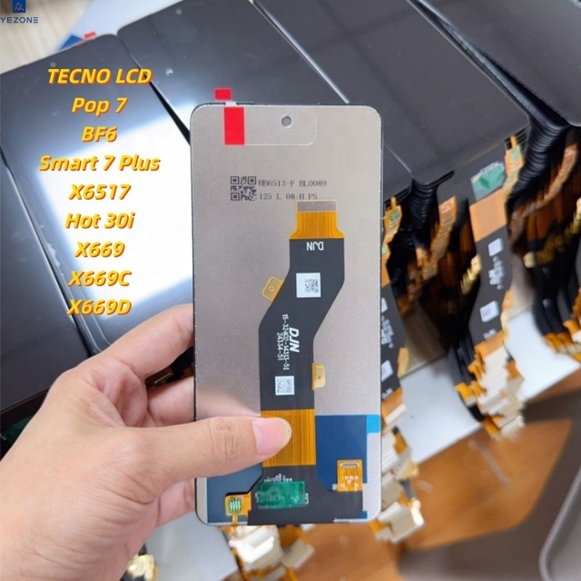 Yezone Universal for Infinix Smart 7 Plus X6517 Hot 30I X669 X669C C669D Tecno Pop 7 Bf6 Mobile Phone Lcd Screen for Repair