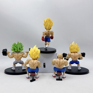 Jouet d'animation japonais 10CM Do Fitness 5 PCS/SET PVC Anime Figure <span class=keywords><strong>Dragon</strong></span> Muscle Model Toy - Product Image 4