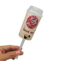 Vente chaude, tube à pousser personnalisé pour mini-sushi, écologique, lavable au lave-vaisselle, en plastique, cylindre à pousser, qualité alimentaire