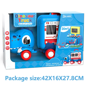 Set Gioco di Ruolo per Bambini con Camion Dinosauri Medico Portatile, Strumenti da Dottore e <span class=keywords><strong>Auto</strong></span> Dinosauro - Product Image 4