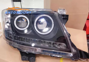 Uda 개조 헤드 램프 헤드 라이트 블랙 프로젝터 램프 천사 눈 도요타 <span class=keywords><strong>HILUX</strong></span> 2005-2011 - Product Image 2