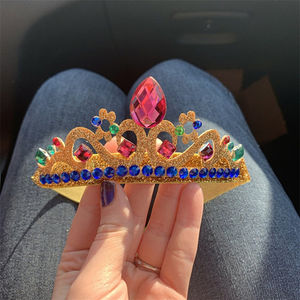 Mode cristal couronne bandeaux enfants diadèmes sirène bandeaux brillant enfant cheveux accessoires pour fête plage - Product Image 4