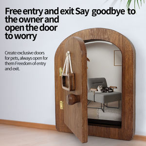 Vente en gros en usine de logo personnalisé <span class=keywords><strong>Patio</strong></span> en bois <span class=keywords><strong>porte</strong></span> coulissante pour animaux de compagnie <span class=keywords><strong>porte</strong></span> à rabat pour chat - Product Image 5