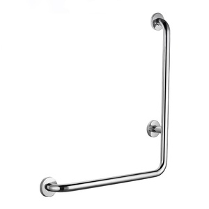 Barre d'appui de sécurité en L pour toilettes, durable, antirouille, pour personnes à mobilité réduite, pour salle de bain et hôpital - Product Image 1
