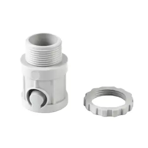 LeDES AS/NZS 2053 Compliant 20mm PVC Conduit Fitting Corrugated to Screw Adapters Flexible Conduit Gland Reliable Suppliers