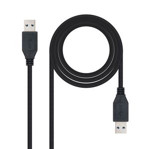 Cable USB 3.0 tipo A/M-A/M negro de 2.0 m, velocidad de transferencia, compatible con dispositivos USB, ideal para conectar y... - Product Image 1