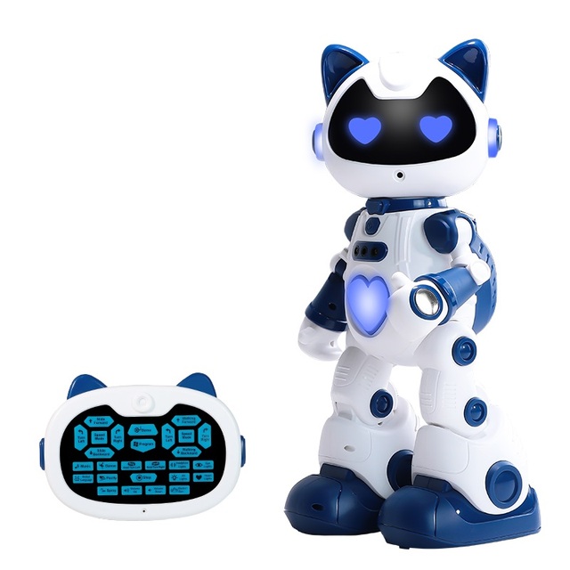Flytec FY-F10 Smart Cat Intelligent Toy Robots with Piano Music Kids Interactive Early Education STEM Educational Toy