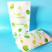 Sachet Doypack Personnalisé Imprimé en Plastique Alimentaire avec Fermeture Éclair pour Emballage de Snacks, Appâts et Fruits Secs