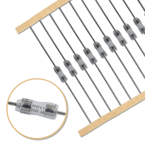 Fusible de tubo de cerámica de acción rápida con cables de coleta 100mA-15A Protector de sobrecorriente de soplado rápido reconocido por UL para PCBA/electrónica - Product Image 1