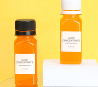 100ml 60ml 2oz bouteille bouteille de tir énergie pot de jus avec couvercle gingembre en plastique sérigraphie PET boisson bouchon à vis 28mm