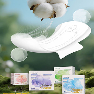 Fabricant de serviettes hygiéniques en coton naturel, surface confortable, haute absorption, pour usage diurne. - Product Image 1