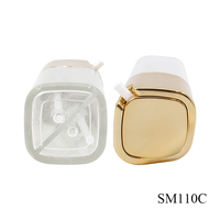 50ml Double Tube Lotion Pompe Bouteille Personnalisé Vide Transparent Soins de La Peau En Plastique Bouteille Emballage