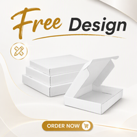 Boîte d'expédition blanche, boîte à courrier en carton ondulé blanc kraft, boîte cadeau pour l'emballage des petites entreprises