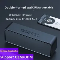 Haut-parleur portable Mgitec d'extérieur à haut volume, sans fil BT 5.0, en plastique, son surround, audio domestique, pour ordinateur et voiture, avec subwoofer et batterie 10W