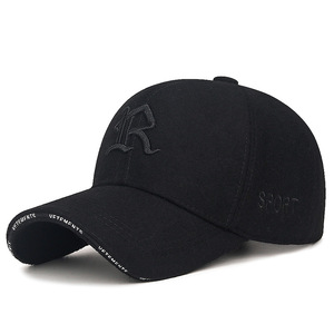Gorra de béisbol bordada para hombre y mujer, tapa dura sencilla y versátil, letra R tridimensional, ala curva, cuadros de leopardo - Product Image 5