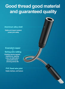 <span class=keywords><strong>HiFi</strong></span> USB-C 3.5mm DAC Adaptateur 32Bit 384KHz Décodeur Audio Numérique pour Haut-Parleur Smartphone PC Casque-Nickel Plaqué Mâle-Femelle - Product Image 6