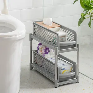 Slim space saving table home and kitchen accessories pull pantry organization kitchen furniture storage rack for bathroom sink