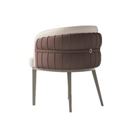 Fauteuil de salle à manger moderne de luxe en cuir PU et métal pour la maison, les restaurants et les salons de manucure, siège ergonomique confortable
