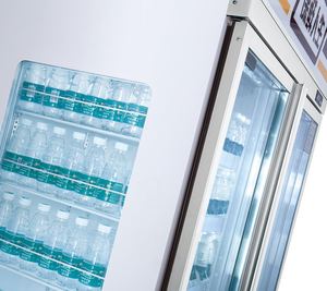 Refrigerador Comercial Lintee <span class=keywords><strong>Pepsi</strong></span> Drink con Puertas de Vidrio Doble Antivaho, Congelador, Equipo de Refrigeración - Product Image 4