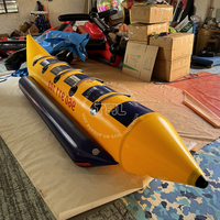 Bote Inflable de PVC THL con Forma de Plátano, 10 Asientos, Diseño Multifuncional para Uso en Agua, Capacidad y Opciones de Pasajeros Personalizables