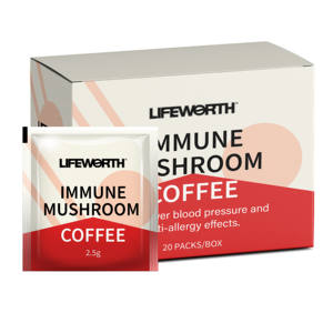 Lifeworth 초본 추출물 Lingzhi 영지 버섯 커피 도매 개인 상표 3 1 인스턴트 블랙 커피 - Product Image 3