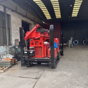 מקדחת קידוח מים ניידת על זחלים לעומק 3 מטרים עם כננת הידראולית, מגדל קידוח 8500, הספק 87 קילוואט, מקדחת סיבובית לכרייה - Product Image 4