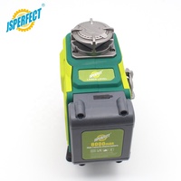 JSPERFECT Niveau laser vert 4D à 16 lignes avec chargeur de type C et batterie de grande capacité
