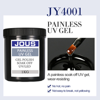 Gel UV JOUS pour la construction d'ongles, sans douleur, haute transparence, flux lent, sans chaleur, résistant à l'usure, gel dur