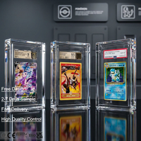 Étui magnétique en acrylique pour cartes de football, protection de cartes Pokémon gradées, présentoir en acrylique pour cartes de collection BGS CGC SGC