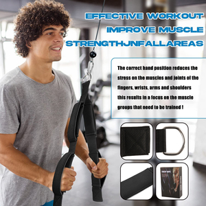Accessoires d'entraînement de <span class=keywords><strong>musculation</strong></span> de haute qualité, cordes <span class=keywords><strong>triceps</strong></span> à double poignée avec Logo personnalisé - Product Image 5