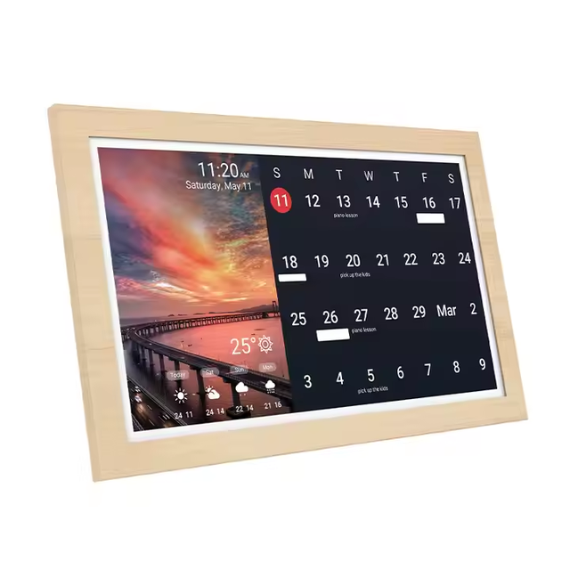 Smart Wall Mounted Calendar Digital Signage Digital Planner Touch Screen Family Calendar Screen Advertising Display