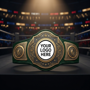 Cinturón de Campeonato de Metal con Logotipo Personalizado, Cinturón de Título de MMA Personalizado, Cinturón de Campeonato Deportivo Hecho a Mano en Cuero Genuino - Product Image 2