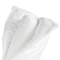 Oreiller en mousse de PU à mémoire de forme pour le cou cervical Oreillers de lit de soutien du dos avec enveloppe amovible en coton