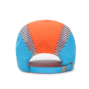 Summer Quick Drying Baseball Cap For Kids Teens Outdoor Sun Protection Hat Breathable Mesh Unisex Gray Orange Blue - Product Image 3