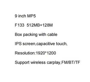 9inch HD Touch Wireless CarPlay <b>Bluetooth</b> Hands-Free Calling Car MP5 Multimedia Player IPS Screen - Product Image 3
