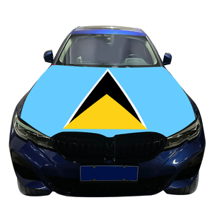 Solomon Hood FLAG Solomon HOOD COVER FLAG Elastic patriotic Bonnet รถแบนเนอร์ Solomon ฝาครอบเครื่องยนต์ตกแต่งอุปกรณ์เสริม - Product Image 3