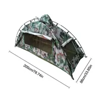 Tente de camouflage légère 1 personne tente de Camping en plein air étanche facile à installer tente pour une personne seule pour Camping randonnée voyage escalade