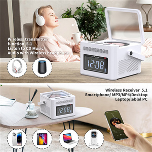 Có thể sạc lại Boombox <span class=keywords><strong>CD</strong></span> <span class=keywords><strong>Player</strong></span> đồng hồ báo thức với 8 tiếng ồn trắng máy cho ngủ BT đồng hồ Đài phát thanh với máy nghe nhạc <span class=keywords><strong>CD</strong></span> - Product Image 3