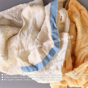 Trapos de Toalla Reciclados de Colores, Universales, de Algodón Industrial, para Mecánicos de Automóviles y Detallado - Product Image 4