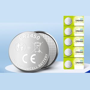 Pile bouton au lithium CR2450 3V 620mAh en vrac - Pour sèche-linge intelligent et télécommande de voiture |   Vente en gros industrielle OEM - Product Image 1