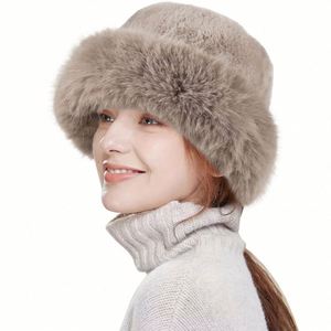 Chapeaux d'hiver en fourrure douce et chaude pour femmes, chapeaux seau de luxe pour femmes, vente en gros - Product Image 5