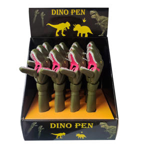 बच्चों की लड़कियों को उपहार खिलौना पेन स्टेशनरी डायनासोर बॉल पेन - Product Image 1