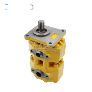 Pompe hydraulique à double engrenage 23B-60-11100 pour niveleuse GD621A-1 GD611A-1 GD605A-5 GD521A-1 GD623A-1 - Product Image 2