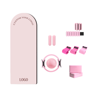 Accessoires de Pilates écologiques et tapis de yoga en caoutchouc naturel durable, bandes de résistance, anneaux de résistance, ensemble de Pilates avec bloc de yoga