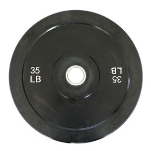 لوحات الوفير كجم شعار مخصص مجموعة لوحات الوزن الأسود رفع الأثقال التدريب صالة الألعاب الرياضية لوحات المطاط - Product Image 5