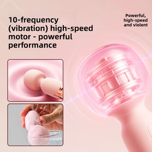 Merveilleuse baguette vibrante rechargeable pour femmes, masseur sexuel chauffant, jouet sexuel pour adultes - Product Image 2